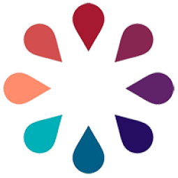 NBDF multi-colored blood drops forming a circle