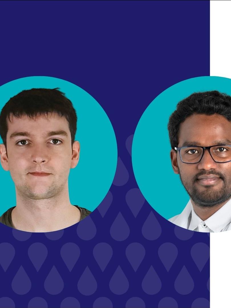 Headshots of the two fellowship awardees