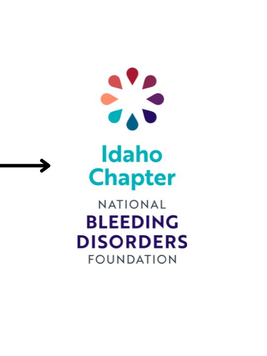 The logos of Snake River Bleeding Disorders Association and NBDF Idaho