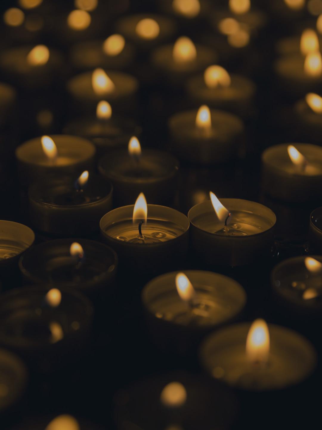 A candlelight vigil