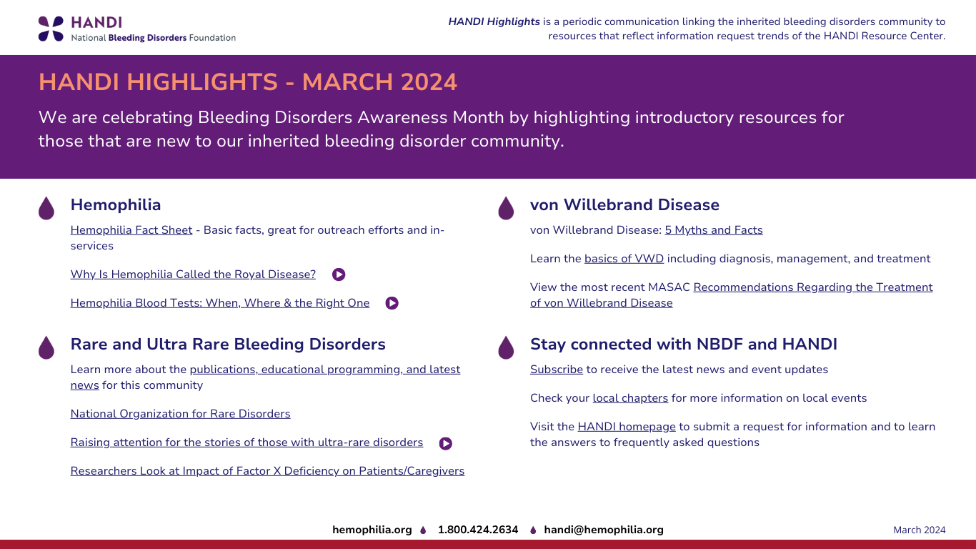 March 2024 - HANDI Highlights
