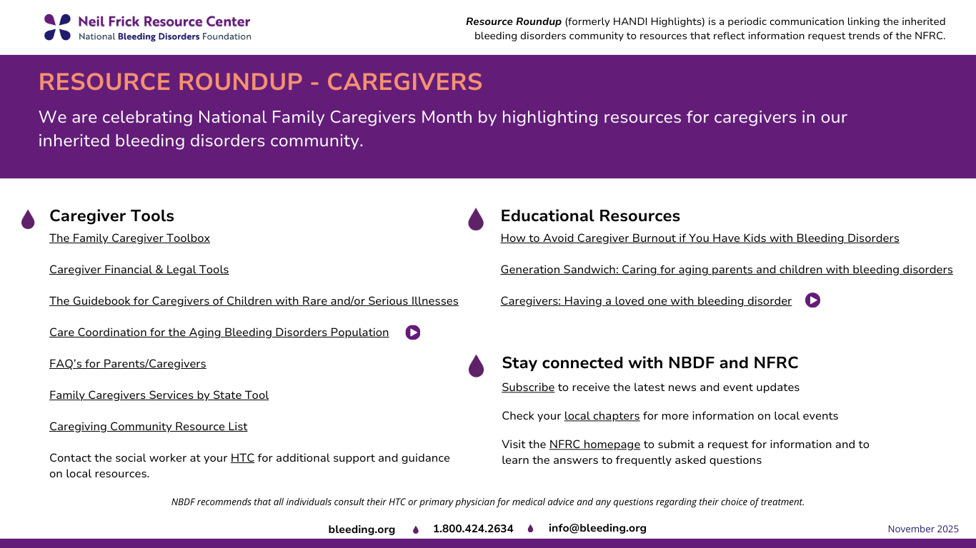Resource Roundup - Caregiving