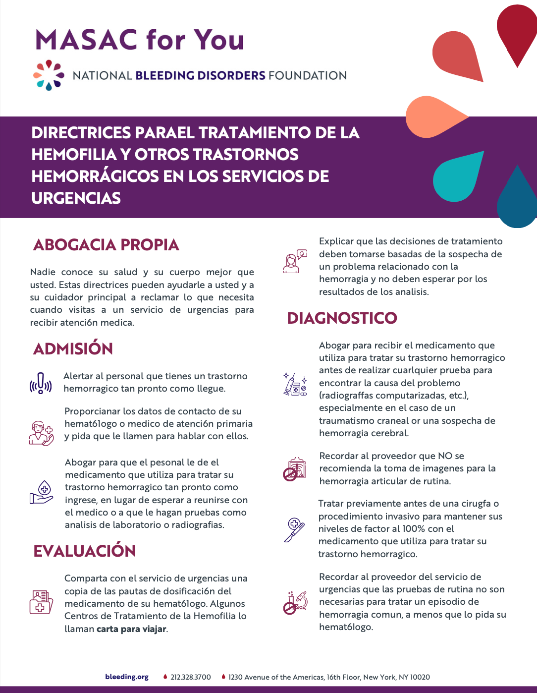 Directrices Para Tratamiento De La Hemofilia Y Otros Trastornos Hemorrágicos En Los Servicios De Urgencias