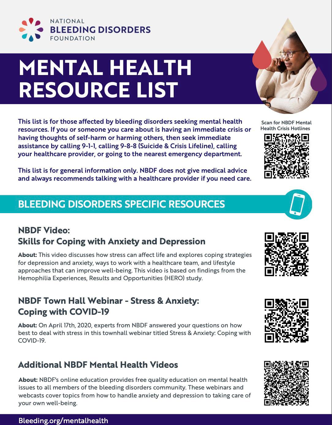 Mental Health Resources