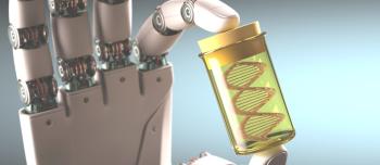robot holding gene therapy