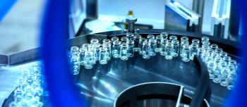 Ampoule bottle assembly line banner