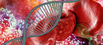 Hemophilia DNA and blood cells