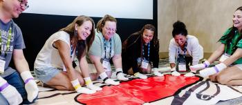 BDC 2025 - A group of people smiling during the VWD session