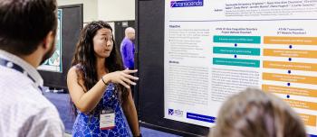 BDC 2025 - A woman explaining a Poster Abstract