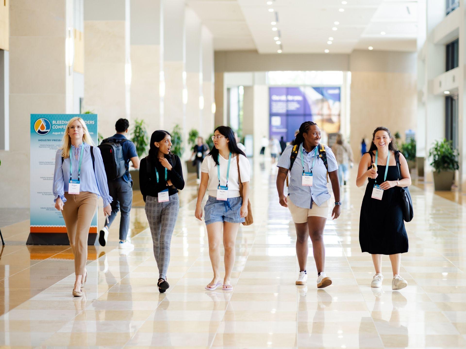 People walking in the convention center in Orlando