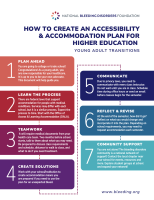 How to Create an Accessibility & Accommodation Plan for Higher Education
