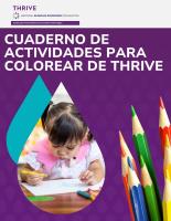 CUADERNO DE ACTIVIDADES PARA COLOREAR DE THRIVE